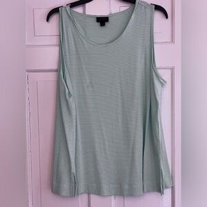 JJill mint green XL striped shell. Good condition